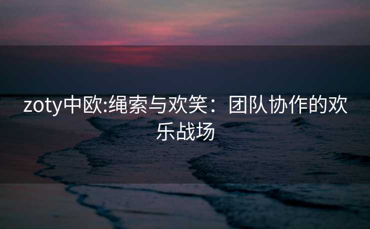 zoty中欧:绳索与欢笑：团队协作的欢乐战场