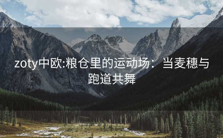 zoty中欧:粮仓里的运动场：当麦穗与跑道共舞